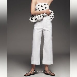 Anthropologie Maeve White Pants